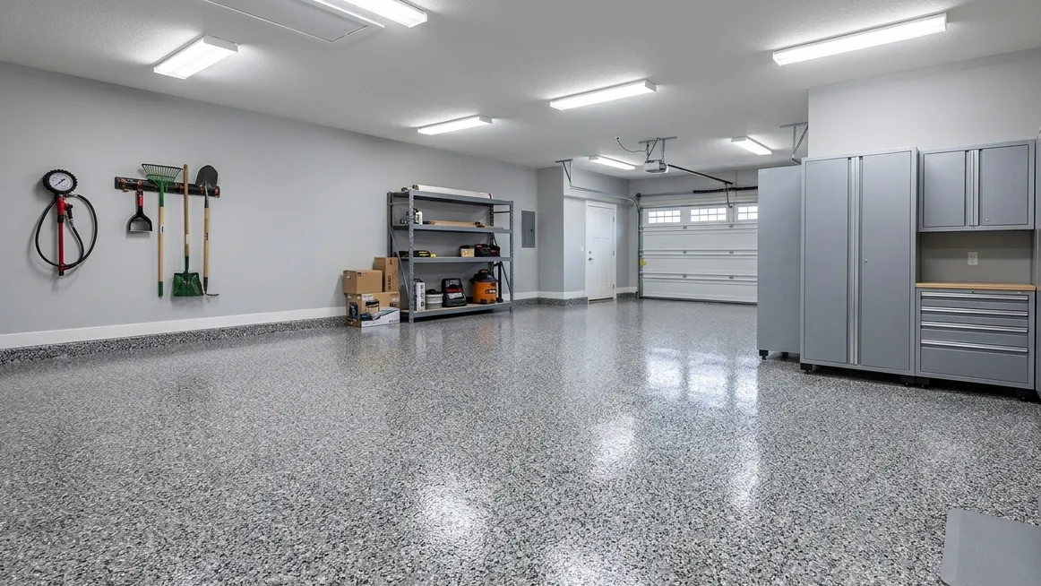 Epoxy floor colors and finishes