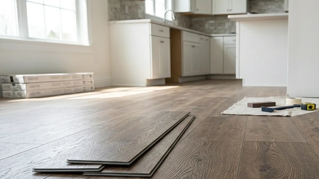 Luxury vinyl plank flooring