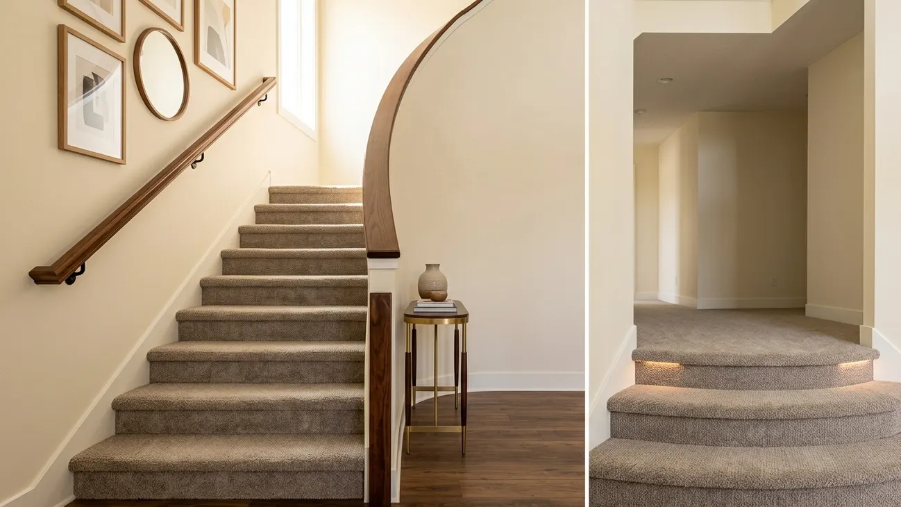 Stair carpet installation